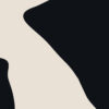 Diseño abstracto minimalista en negro y beige
