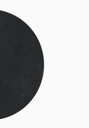 Diseño abstracto de círculo negro minimalista