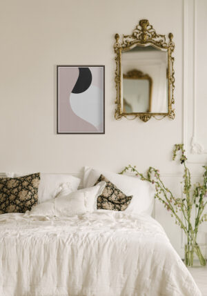 Arte abstracto minimalista en colores suaves