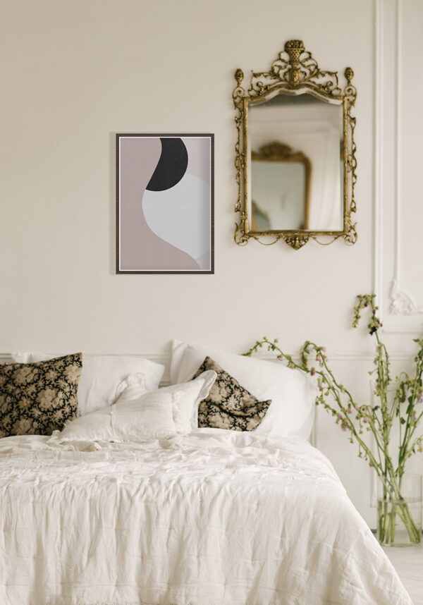 Arte abstracto minimalista en colores suaves