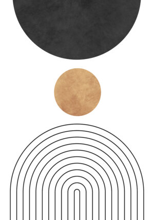 Ilustración de arcos y círculos abstractos