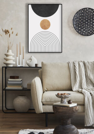 Ilustración de arcos y círculos abstractos
