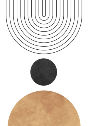 Lámina minimalista geométrica abstracta