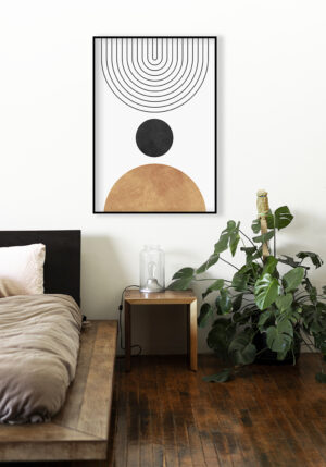 Lámina minimalista geométrica abstracta