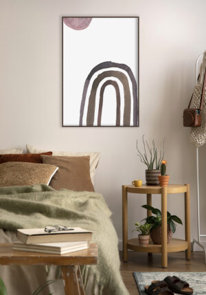 Diseño minimalista con tonos cálidos