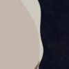 Silueta femenina minimalista en arte abstracto