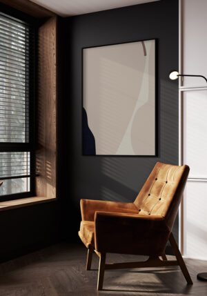 Diseño abstracto minimalista en gamas suaves
