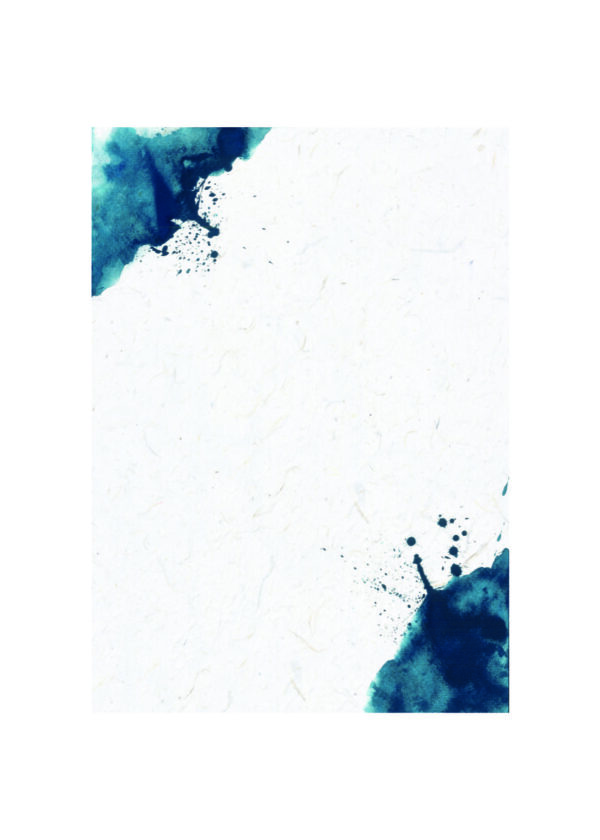 Diseño abstracto de salpicadura de tinta azul