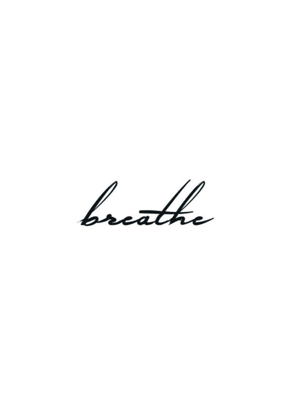 Obra minimalista de caligrafía en estilo script