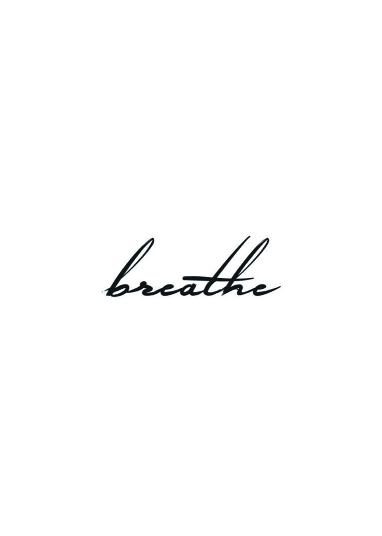 Obra minimalista de caligrafía en estilo script