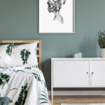 Obra elegante en acuarela blanco y negro