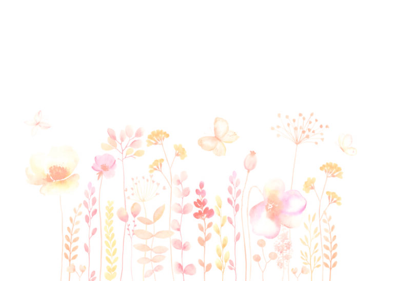 Obra floral minimalista en acuarela elegante