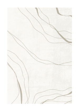 Líneas abstractas en tonos beige sobre blanco