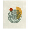 Diseño circular abstracto minimalista