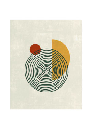 Diseño circular abstracto minimalista