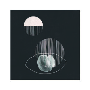 Arte abstracto monocromático minimal