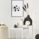 Arte minimalista en blanco y negro