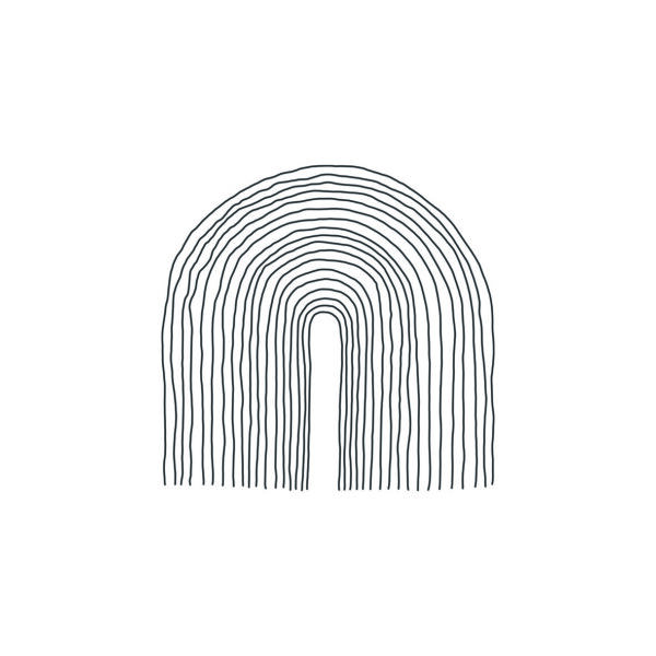 Dibujo monocromático minimalista