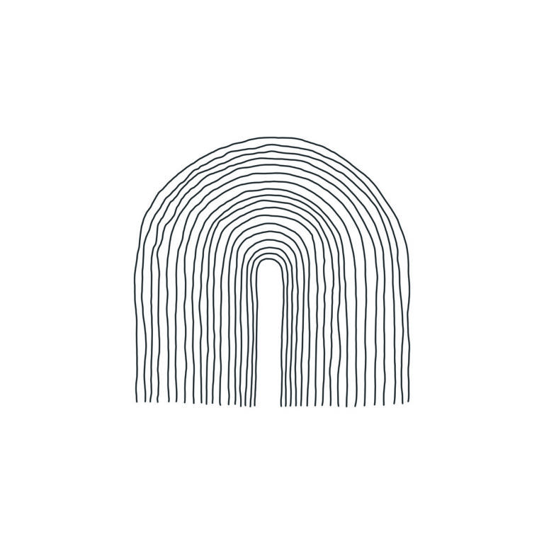 Dibujo monocromático minimalista