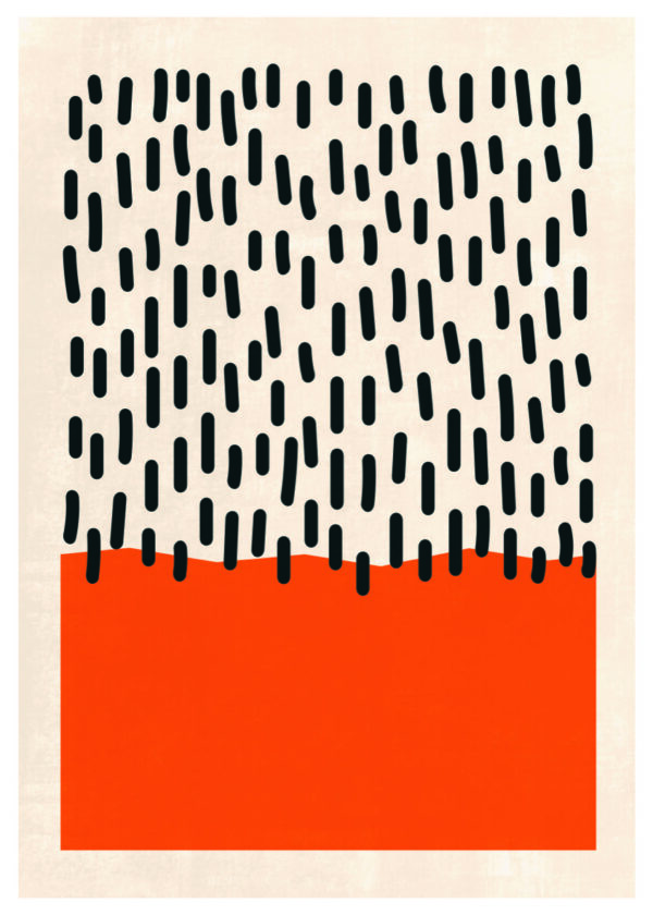 Pieza de arte abstracto minimalista