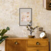 Collage vintage con texto y hojas