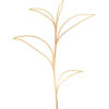 Ilustración minimalista de hoja dorada