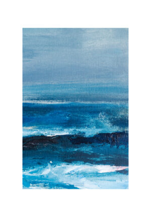 Olas marinas abstractas en tonos azules