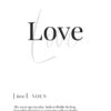 Diseño minimalista de la palabra love