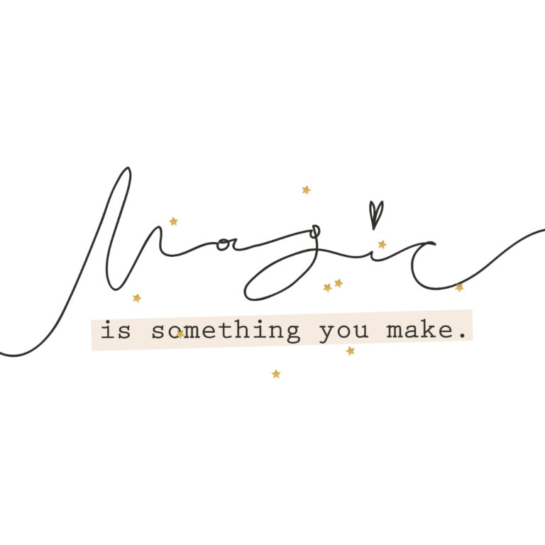 La magia es algo que tú creas: frase inspiradora