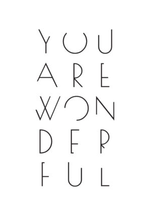 Tipografía minimalista de inspiración motivacional