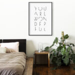 Tipografía minimalista de inspiración motivacional