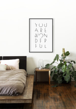 Tipografía minimalista de inspiración motivacional