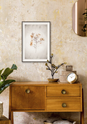 Diseño floral delicado sobre fondo blanco
