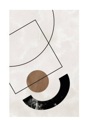 Impresión de arte geométrico minimalista