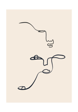 Ilustración moderna minimalista en línea