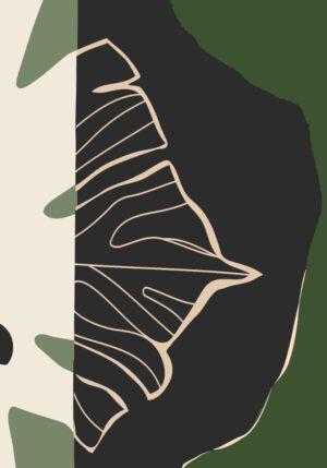 Composición moderna inspirada en la naturaleza