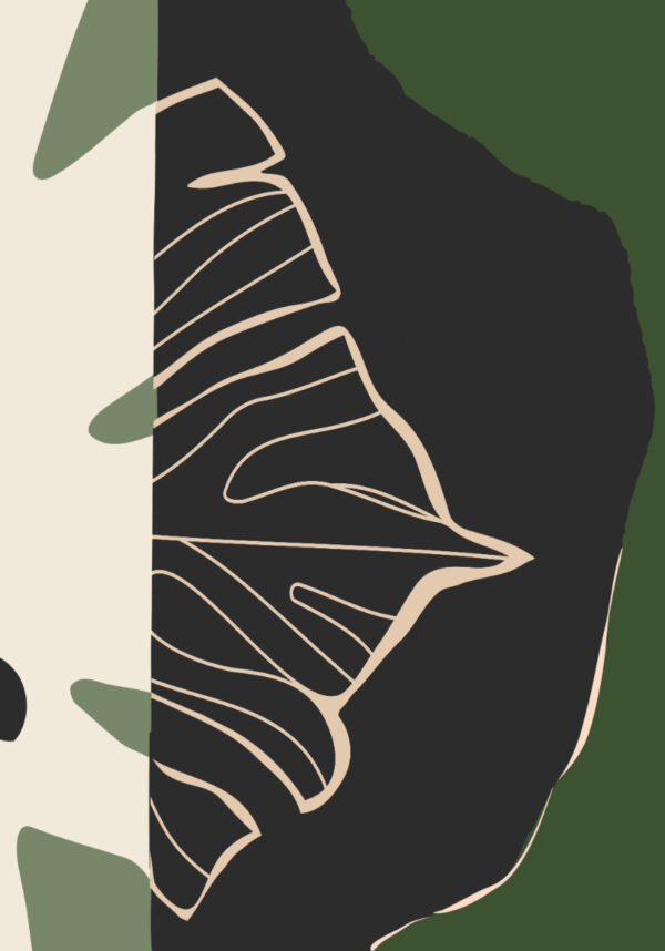 Composición moderna inspirada en la naturaleza
