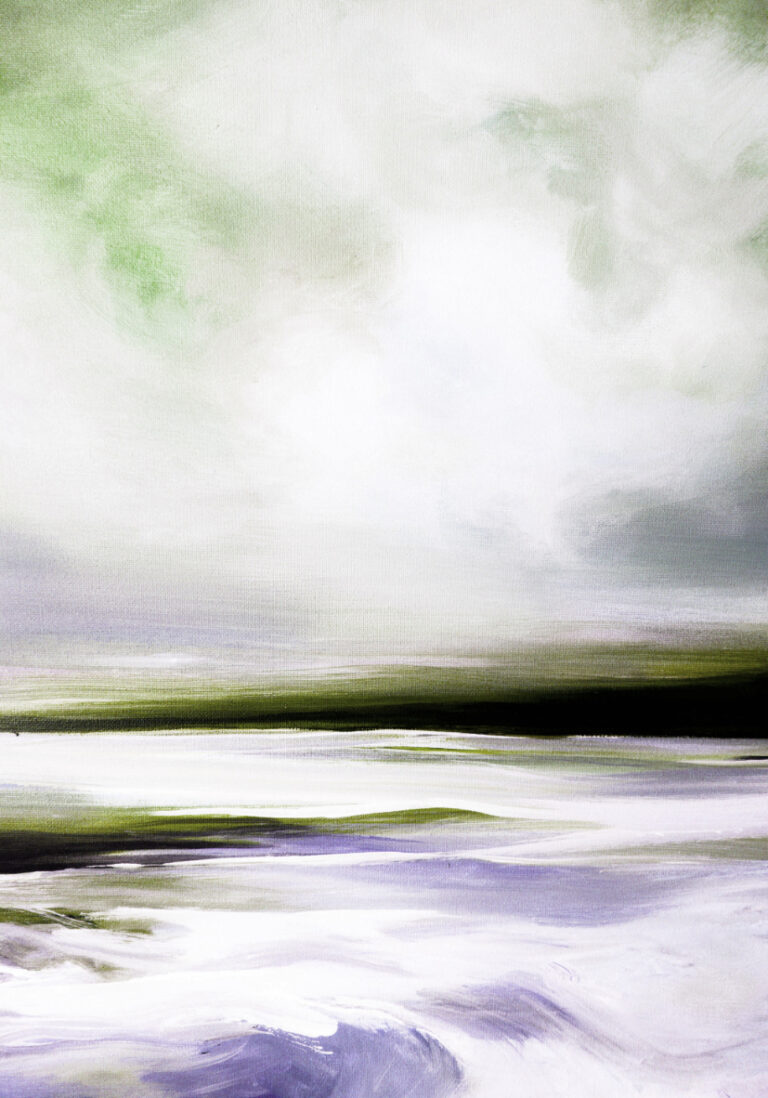 Paisaje abstracto elegante en tonos suaves