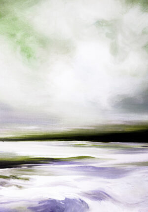 Paisaje abstracto elegante en tonos suaves