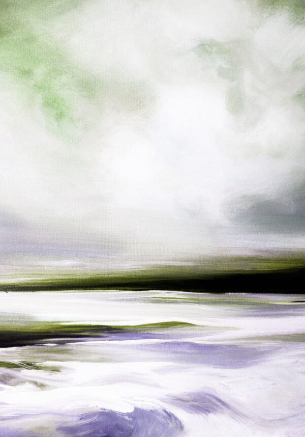 Paisaje abstracto elegante en tonos suaves