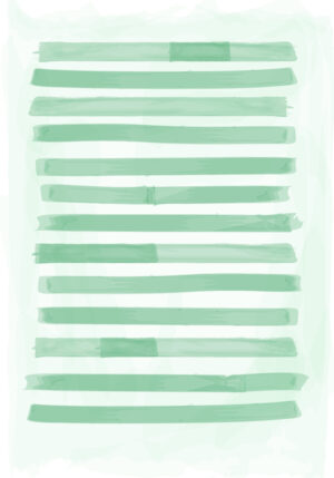 Pinceladas verdes minimalistas en estilo abstracto