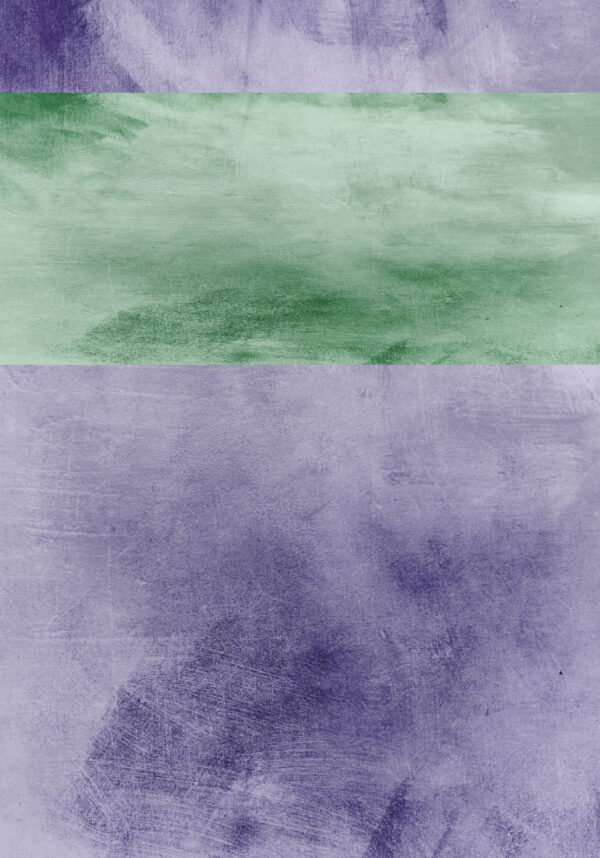 Creación abstracta con elementos verdes
