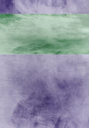 Creación abstracta con elementos verdes
