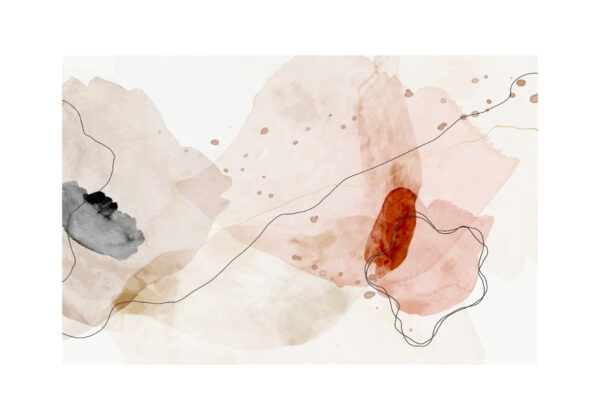 Obra abstracta elegante en acuarela