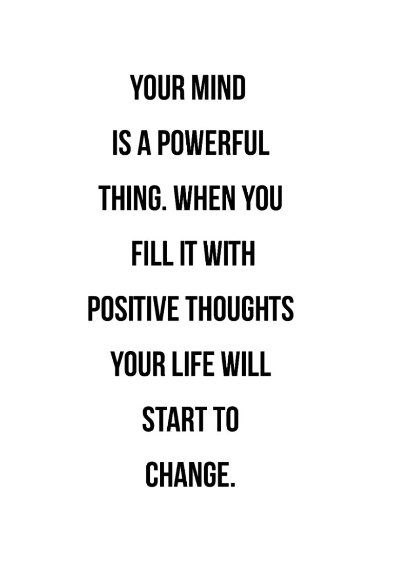 Cita inspiradora sobre pensamiento positivo