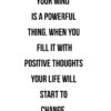 Cita inspiradora sobre pensamiento positivo