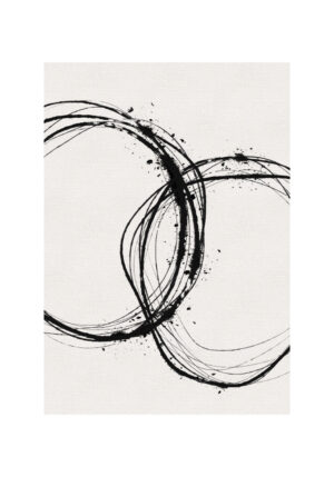 Patrones circulares de trazos en tinta