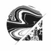 Diseño abstracto en blanco y negro