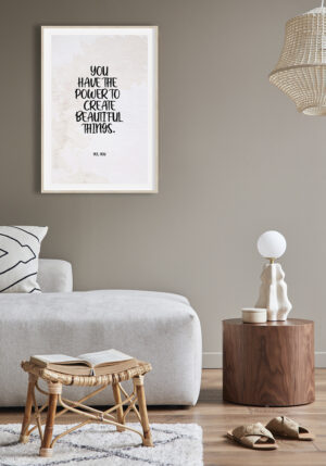 Arte con frase inspiradora motivacional