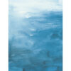 Pintura en acuarela azul de estilo abstracto